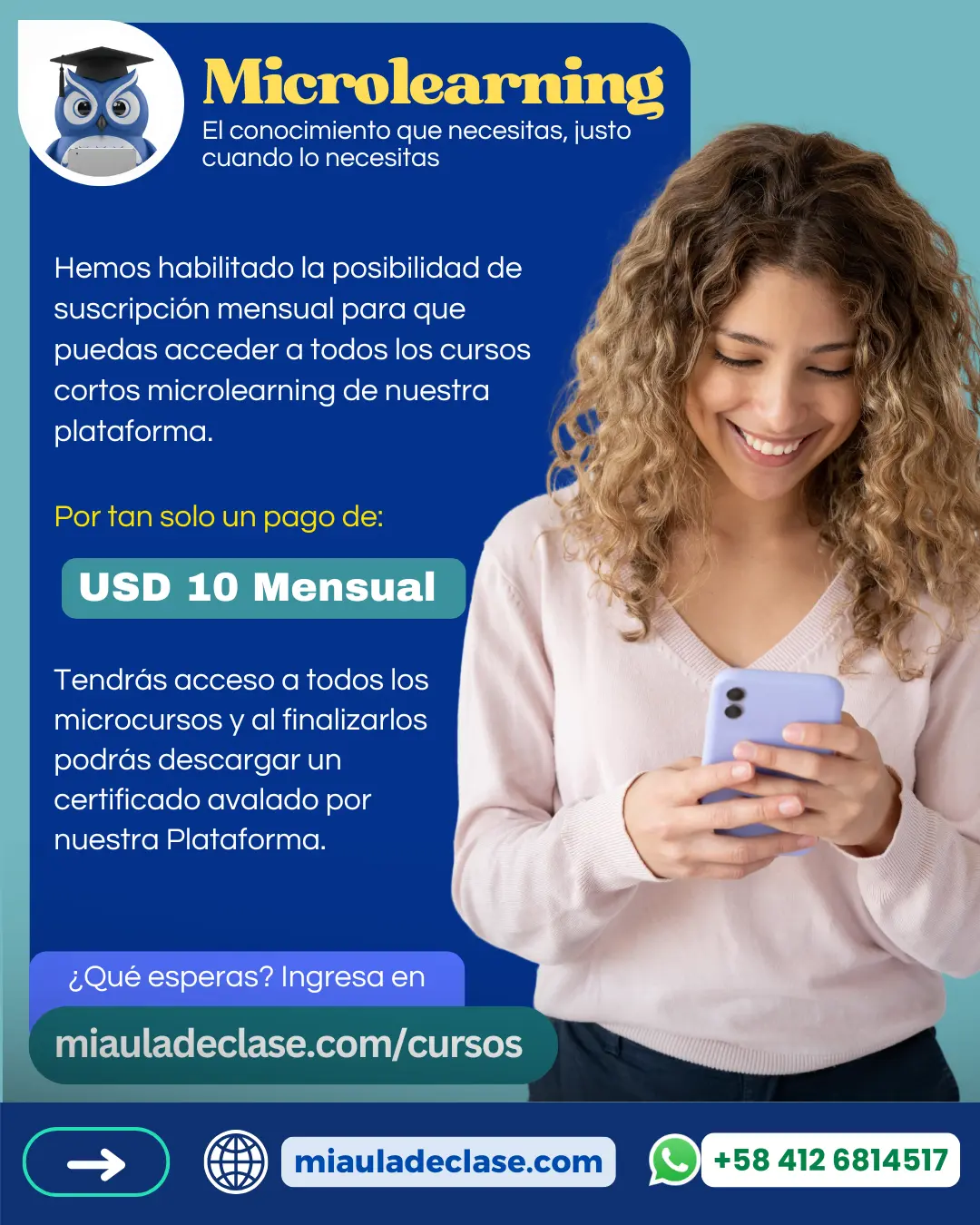 Nueva: Suscripción mensual Microlearning