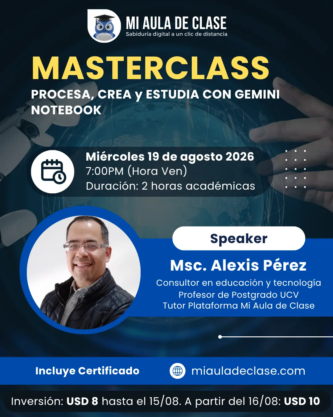 Masterclass: Procesa, crea y estudia con Gemini Notebook